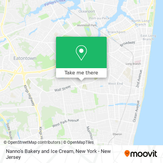 Nanno's Bakery and Ice Cream map