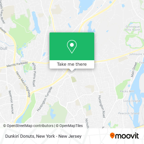 Dunkin' Donuts map