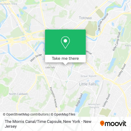 The Morris Canal/Time Capsule map