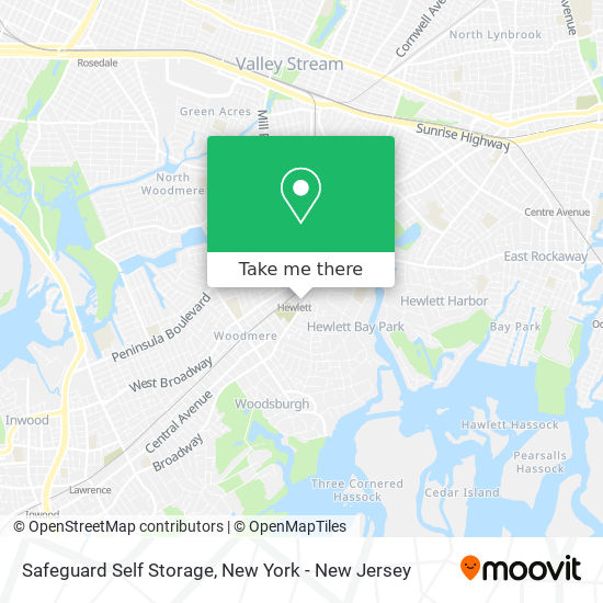 Mapa de Safeguard Self Storage