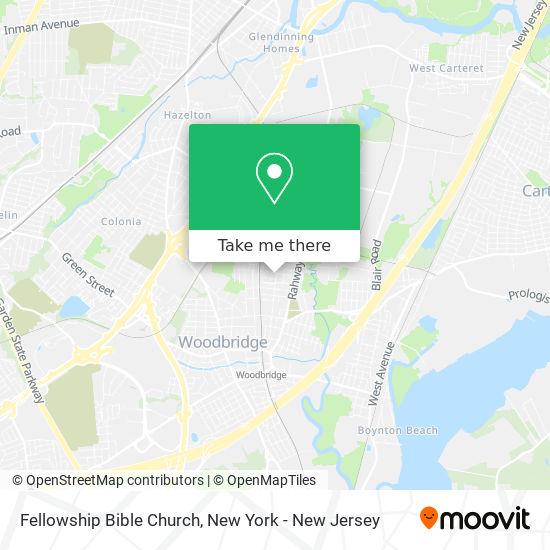 Mapa de Fellowship Bible Church