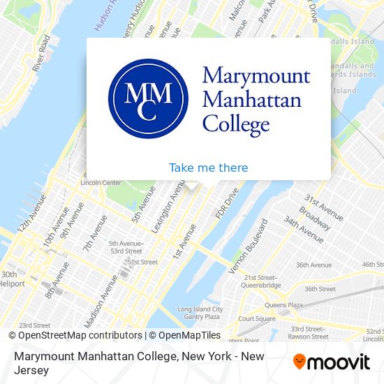 Marymount Manhattan College map