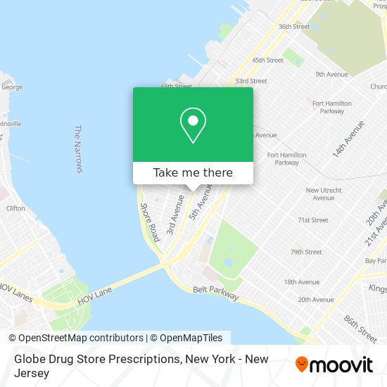 Mapa de Globe Drug Store Prescriptions