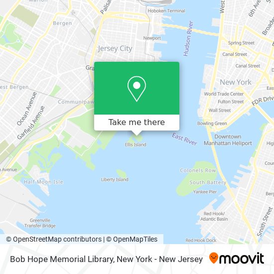 Bob Hope Memorial Library map