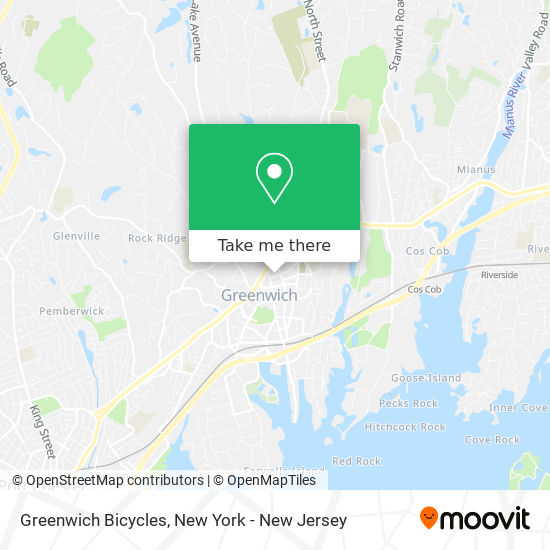 Mapa de Greenwich Bicycles