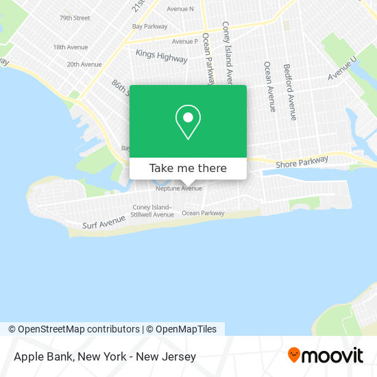 Apple Bank map