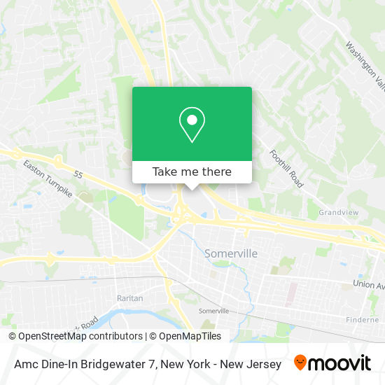 Amc Dine-In Bridgewater 7 map