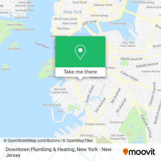 Downtown Plumbing & Heating map