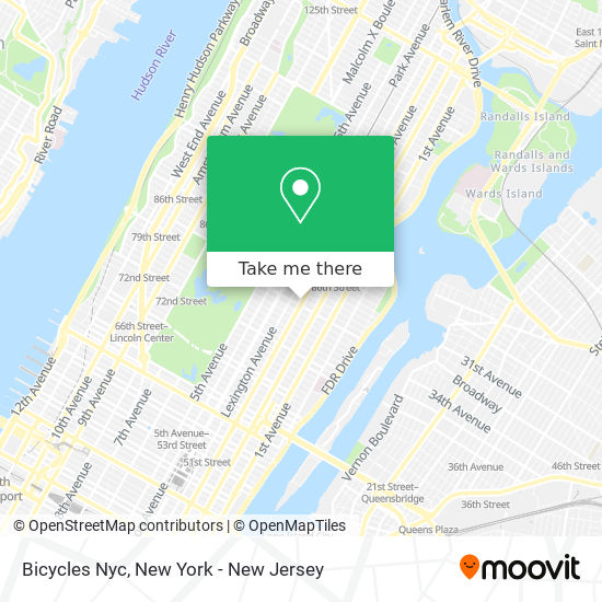 Mapa de Bicycles Nyc