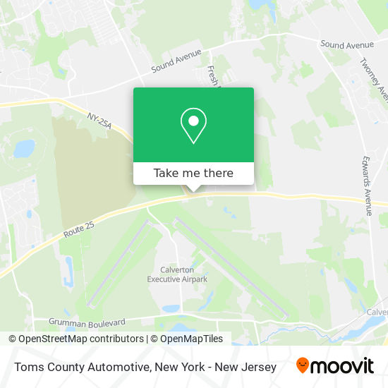 Toms County Automotive map