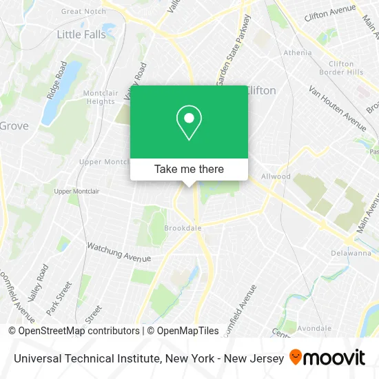 Universal Technical Institute map
