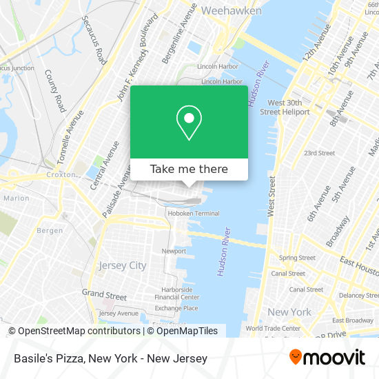 Basile's Pizza map