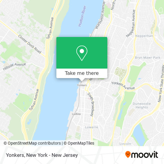 Yonkers map