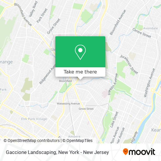 Gaccione Landscaping map