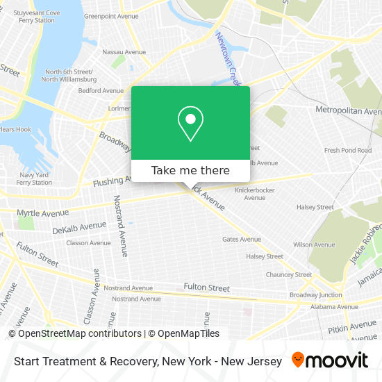 Start Treatment & Recovery map