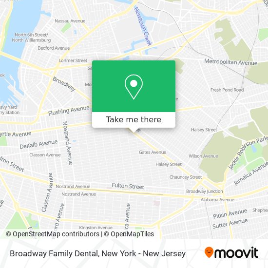 Mapa de Broadway Family Dental