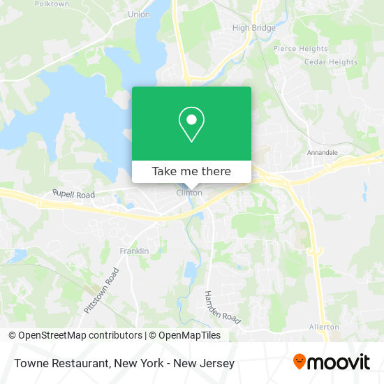 Towne Restaurant map