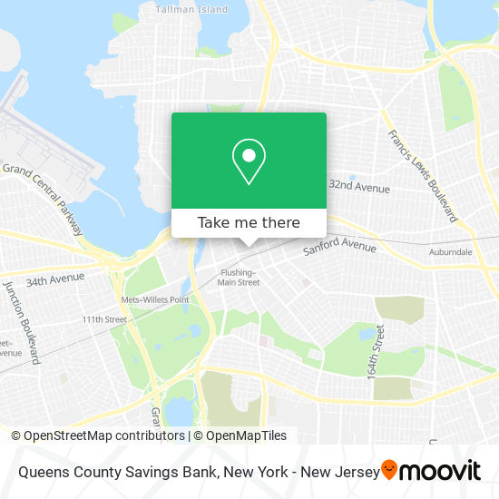 Mapa de Queens County Savings Bank