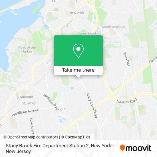 Stony Brook Fire Department Station 2 map