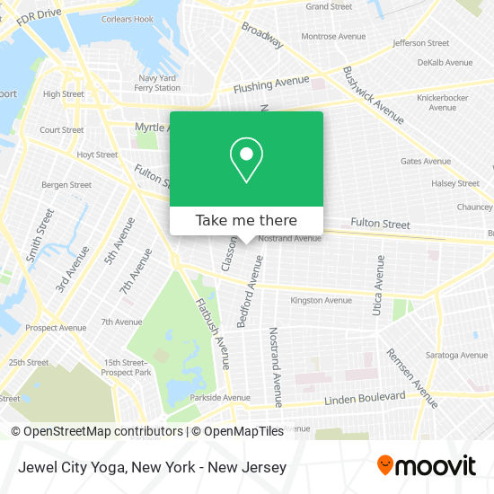 Jewel City Yoga map