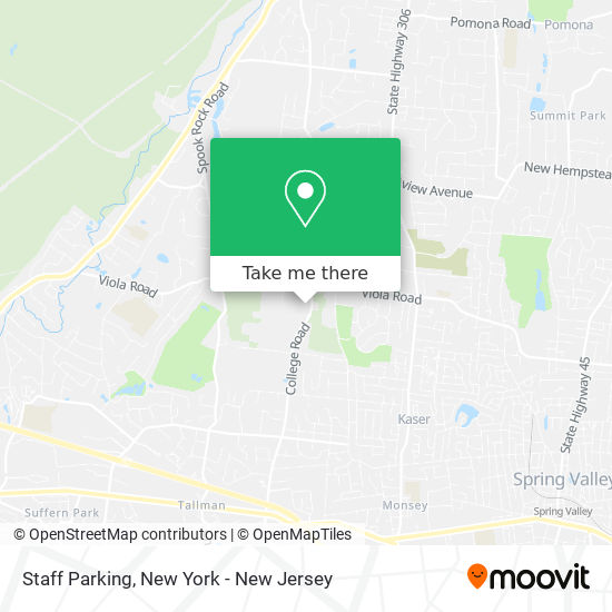 Staff Parking map