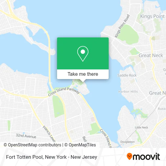 Fort Totten Pool map