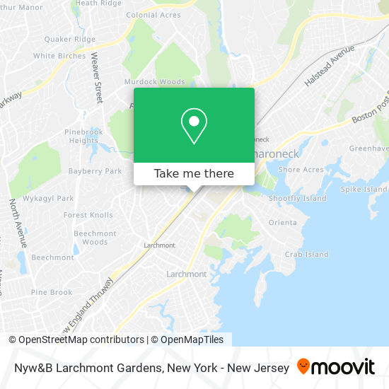 Nyw&B Larchmont Gardens map