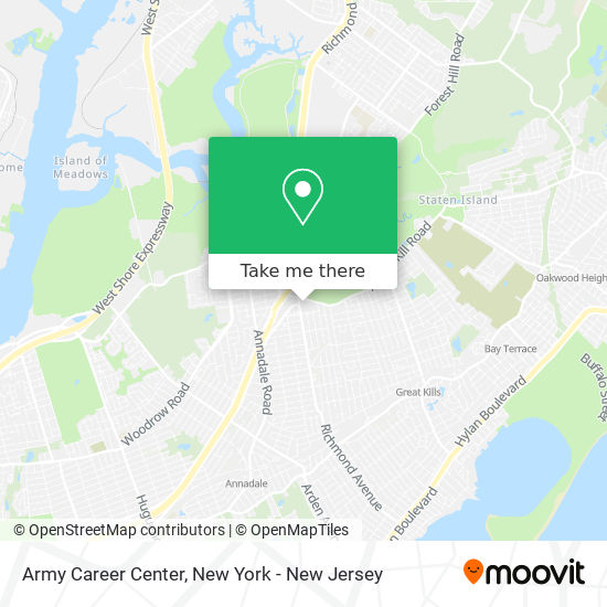 Army Career Center map