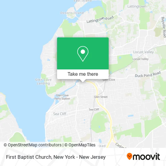 First Baptist Church map