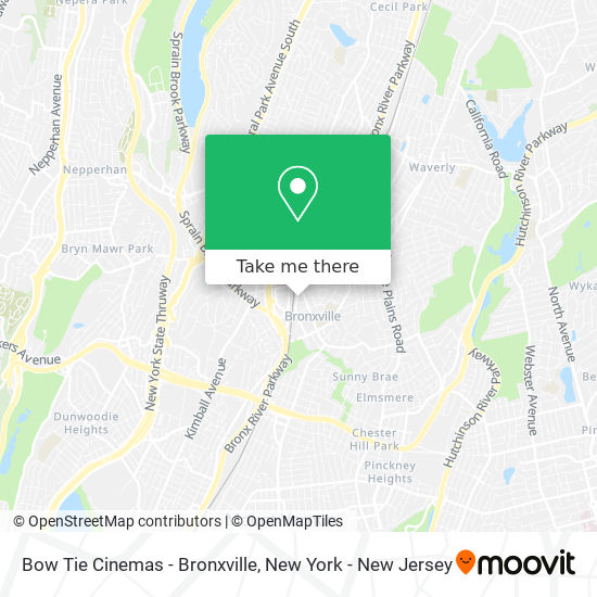 Bow Tie Cinemas - Bronxville map