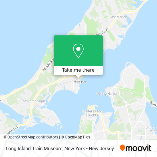 Long Island Train Museam map