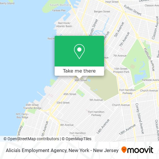 Alicia's Employment Agency map