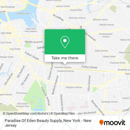 Paradise Of Eden Beauty Supply map