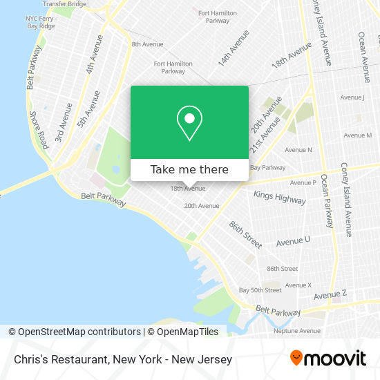 Chris's Restaurant map
