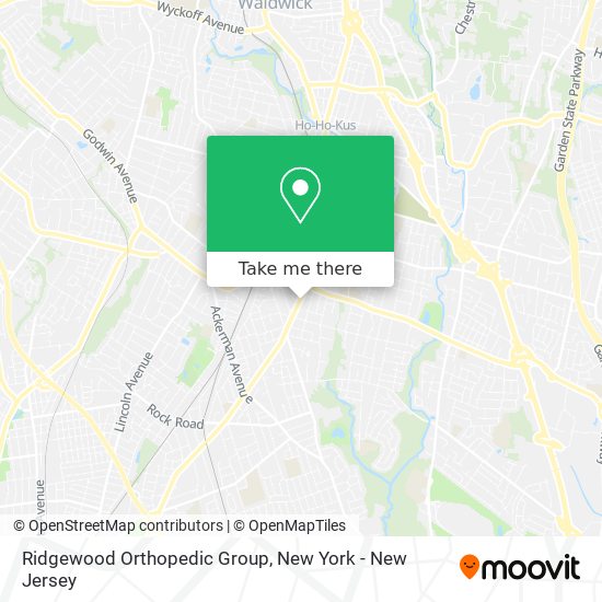 Ridgewood Orthopedic Group map