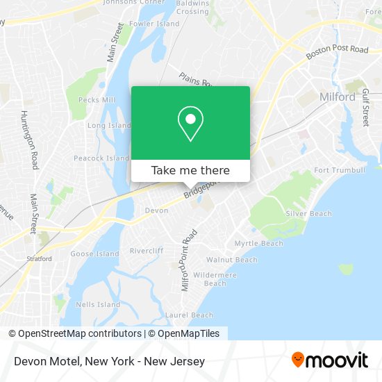 Mapa de Devon Motel