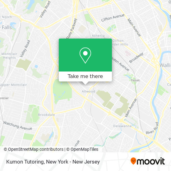 Kumon Tutoring map