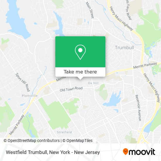 Westfield Trumbull map