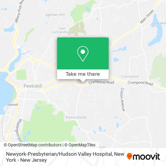 Newyork-Presbyterian / Hudson Valley Hospital map