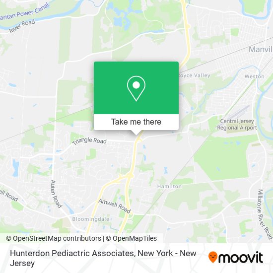 Hunterdon Pediactric Associates map