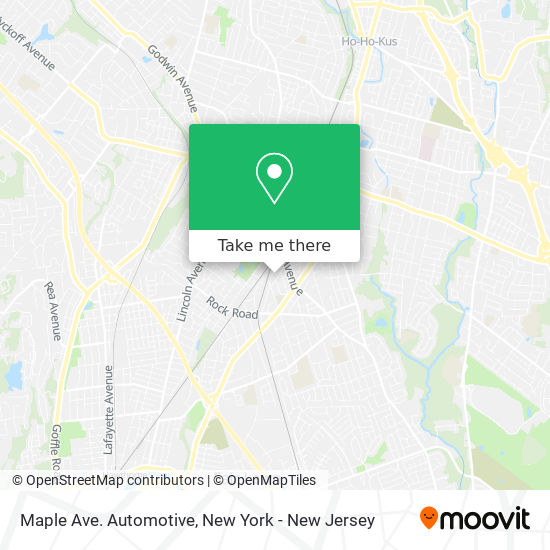 Maple Ave. Automotive map