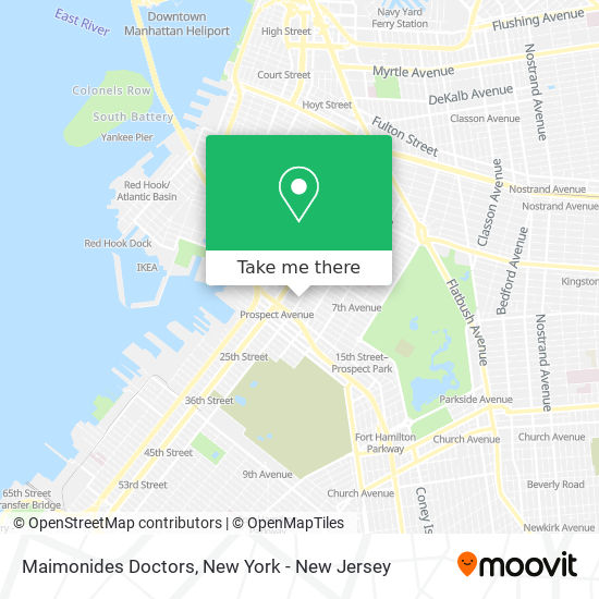 Maimonides Doctors map