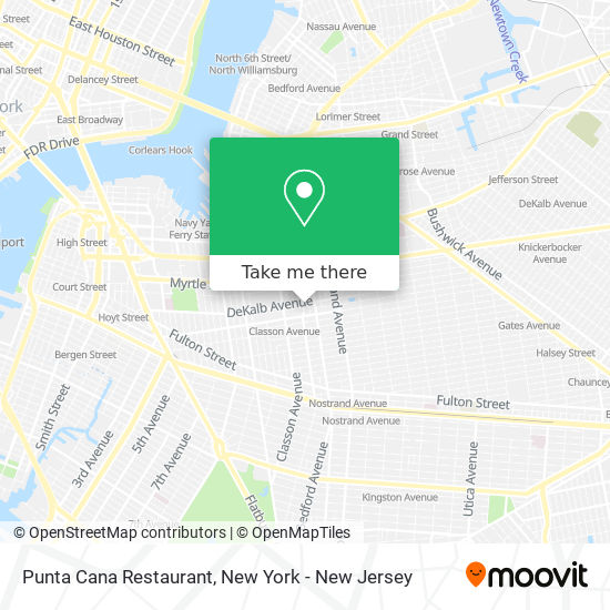 Punta Cana Restaurant map