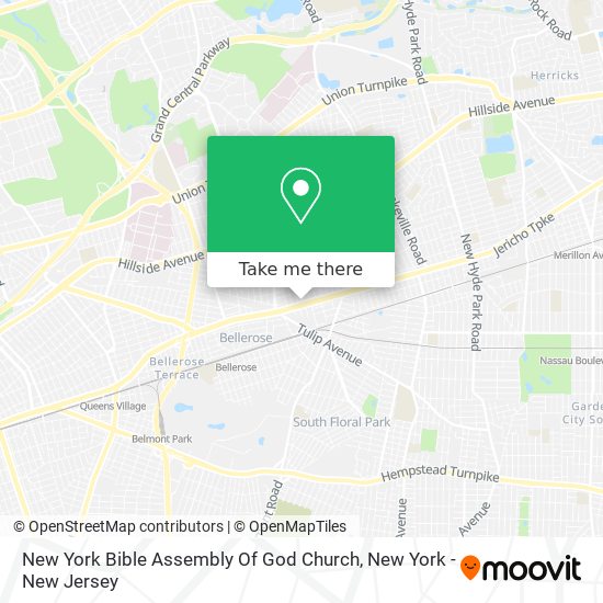 Mapa de New York Bible Assembly Of God Church