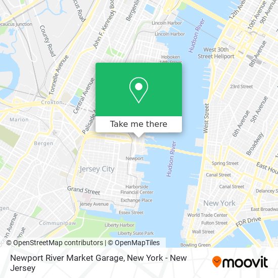 Mapa de Newport River Market Garage