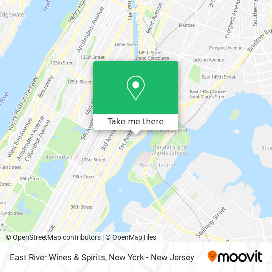 Mapa de East River Wines & Spirits