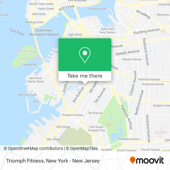 Triomph Fitness map