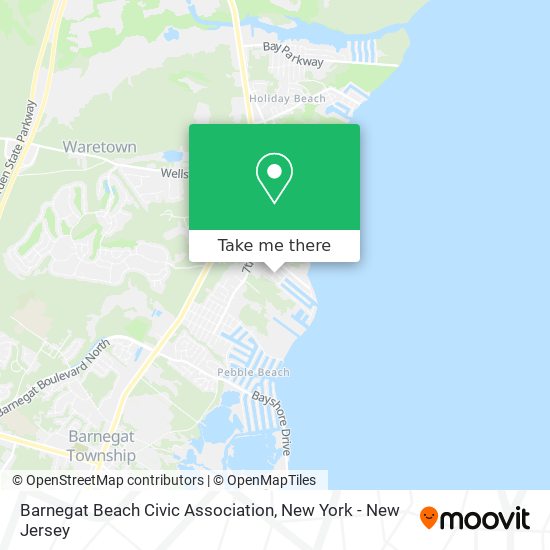Barnegat Beach Civic Association map