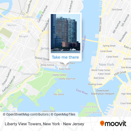 Liberty View Towers map