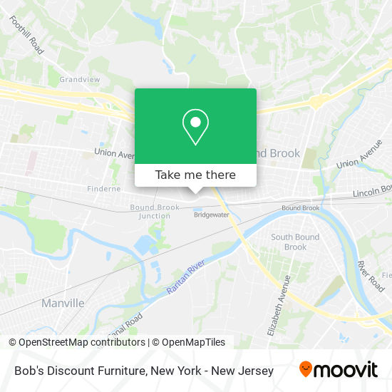 Mapa de Bob's Discount Furniture